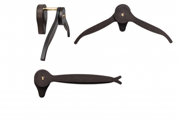 Casanova Black 2 wall hangers 1 trouser hanger